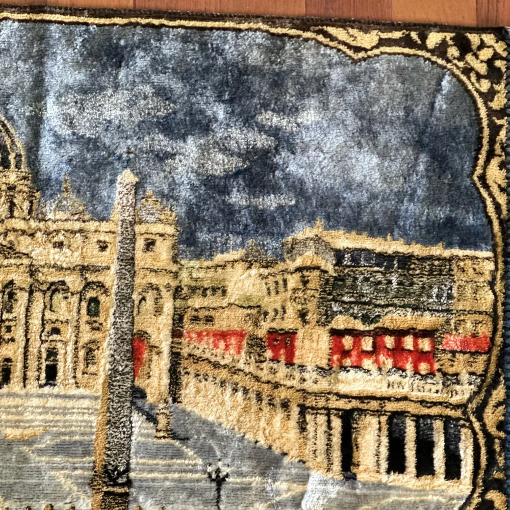 Velvet wall tapestry - Italian Tapestry/Rug St Peter’s